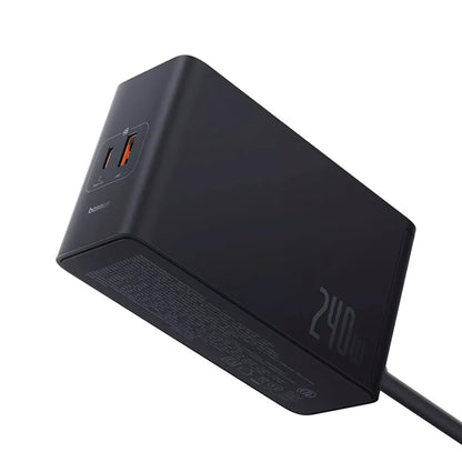 Nabíjačka Stanica Baseus 5in1, 240W, 5A, 1 x USB-A - 3 x USB-C - 1 x DC, Čierna P10163901113-00