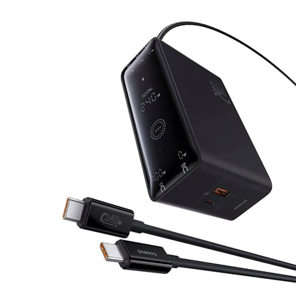 Nabíjačka Stanica Baseus 5in1, 240W, 5A, 1 x USB-A - 3 x USB-C - 1 x DC, Čierna P10163901113-00