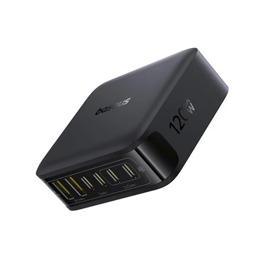 Baseus EnerFill FH21 Charging Station, 120W, 3.25A, 2 x USB-A - 4 x USB-C, Black E0120T00