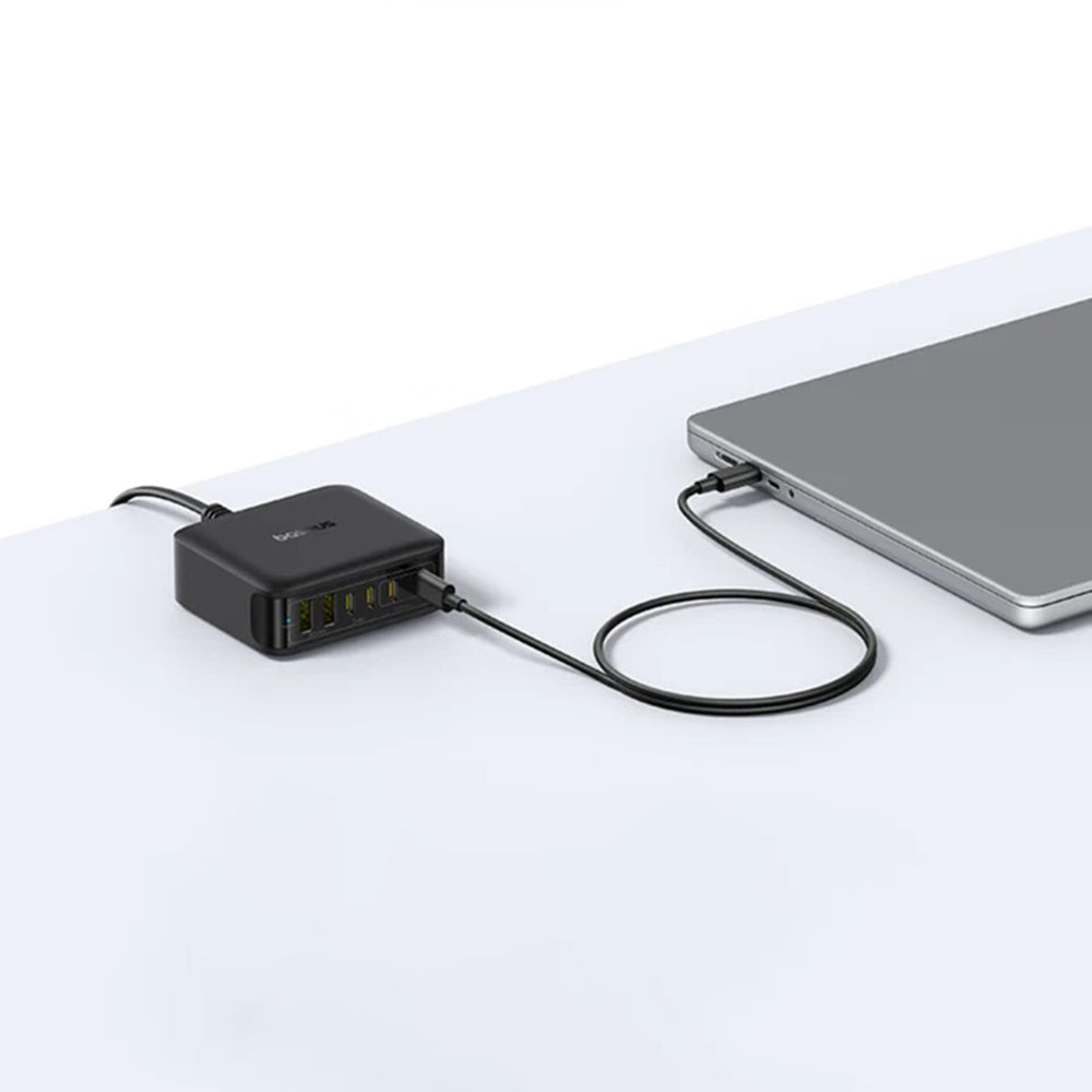 Baseus EnerFill FH21 Charging Station, 120W, 3.25A, 2 x USB-A - 4 x USB-C, Black E0120T00