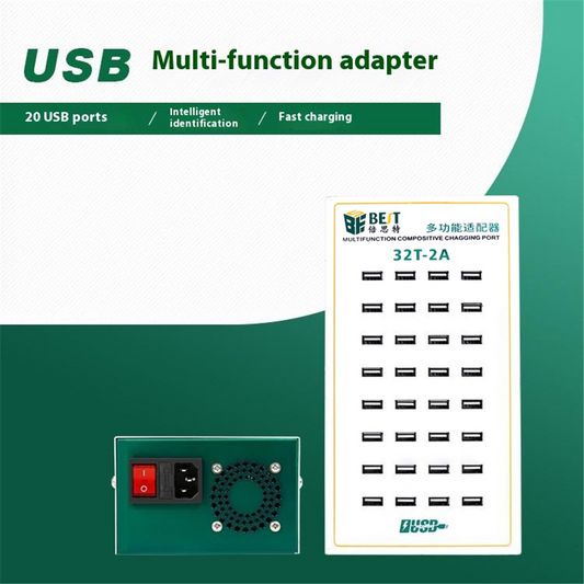 Nabíjačka stanice Best 32T-2A, 2A, 32 x USB-A, biela