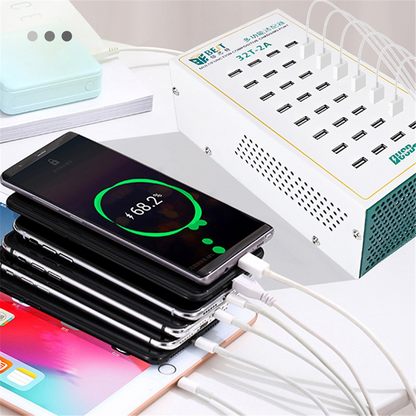 Nabíjačka stanice Best 32T-2A, 2A, 32 x USB-A, biela