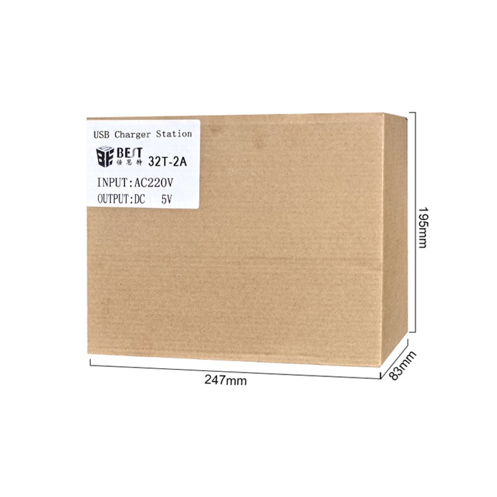 Nabíjačka stanice Best 32T-2A, 2A, 32 x USB-A, biela