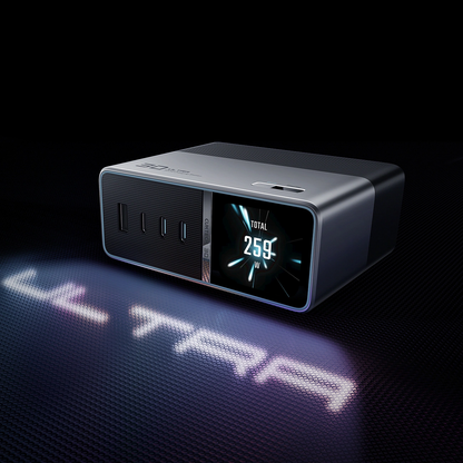 Nabíjačka stanica Cuktech TA3005U, 300W, 1 x DC - 1 x USB-A - 3 x USB-C, sivá