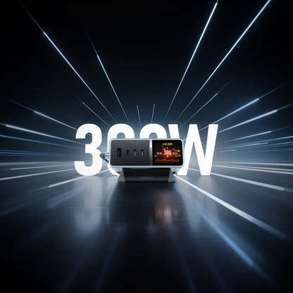 Nabíjačka stanica Cuktech TA3005U, 300W, 1 x DC - 1 x USB-A - 3 x USB-C, sivá