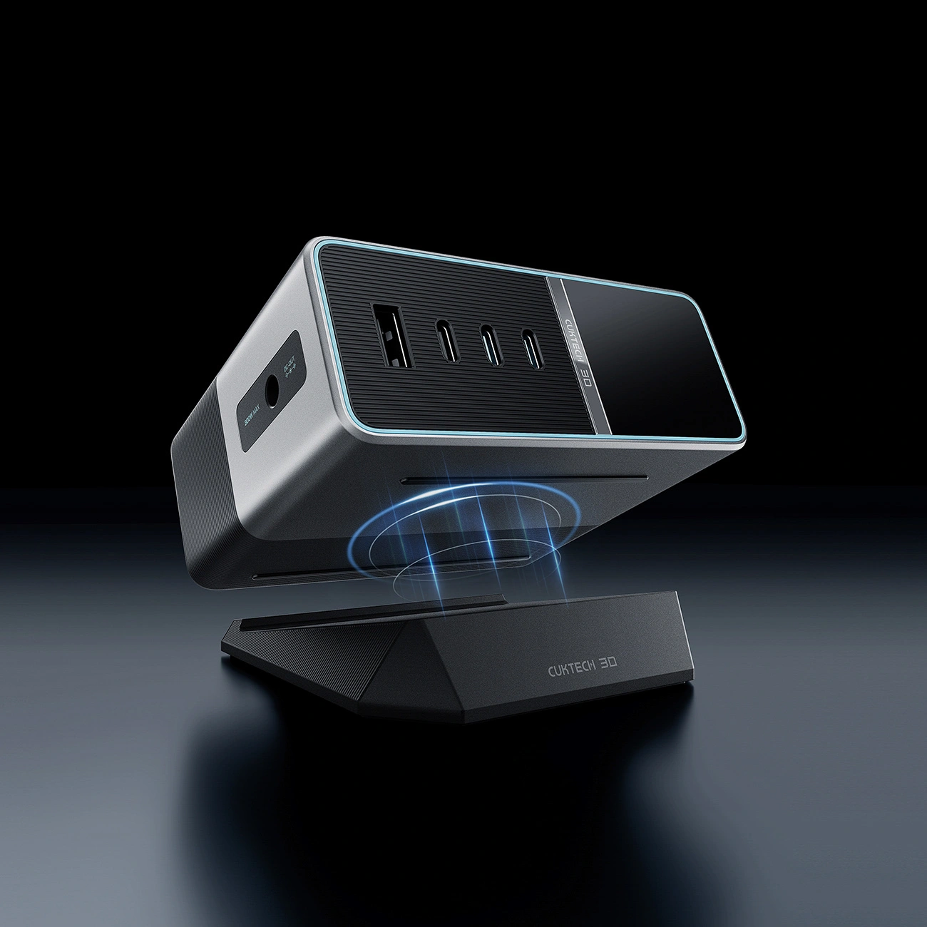 Nabíjačka stanica Cuktech TA3005U, 300W, 1 x DC - 1 x USB-A - 3 x USB-C, sivá