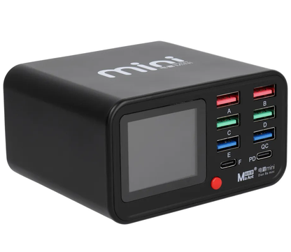 Nabíjačka stanica MaAnt Dianba Mini, 75W, 2 x USB-C - 6 x USB-A, Čierna