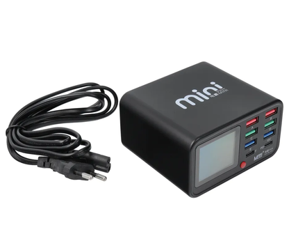 Nabíjačka stanica MaAnt Dianba Mini, 75W, 2 x USB-C - 6 x USB-A, Čierna