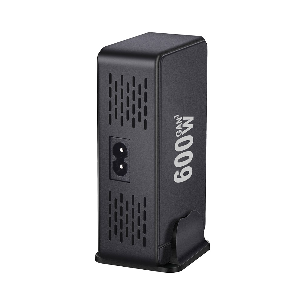 Nabíjačka stanice OEM, 600W, 4 x USB-A - 4 x USB-C, čierna