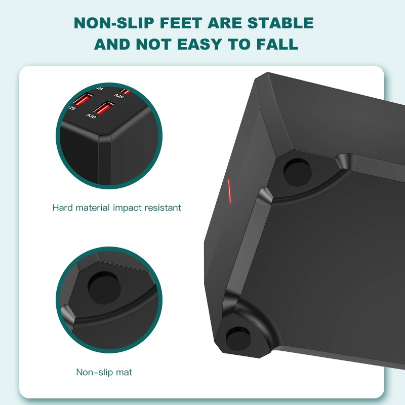Nabíjačka stanice OEM WT-268, 150W, 2.4A, 30 x USB-A, Čierna