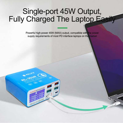 Nabíjačka Stanica Relife RL-304N, 87W, 3A, 2 x USB-C - 4 x USB-A, Modrá