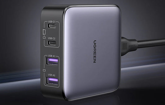 Nabíjačka stanica UGREEN CD327 Nexode, 65W, 3.25A, 2 x USB-A - 2 x USB-C, Čierna