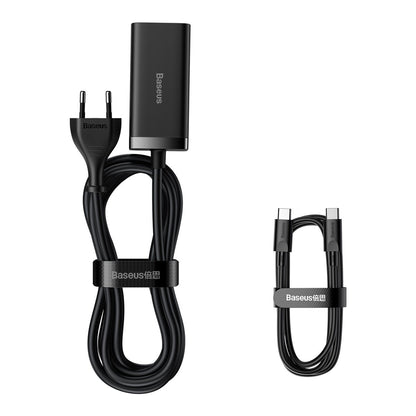 Nabíjačka Stanica USB-C Baseus GaN3 Pro, 100W, 5A, 2 x USB-A - 2 x USB-C, Čierna, Znovu zapečatená CCGP000101