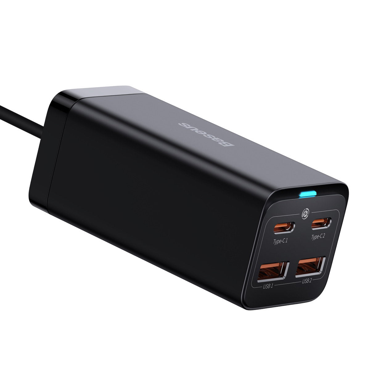 Nabíjačka Stanica USB-C Baseus GaN3 Pro, 100W, 5A, 2 x USB-A - 2 x USB-C, Čierna, Znovu zapečatená CCGP000101