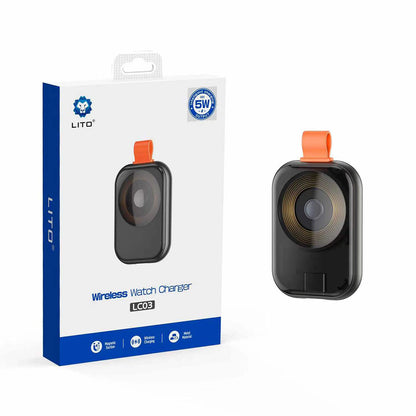 Bezdrôtová nabíjačka Lito LC03 pre Apple Watch Series, Čierna