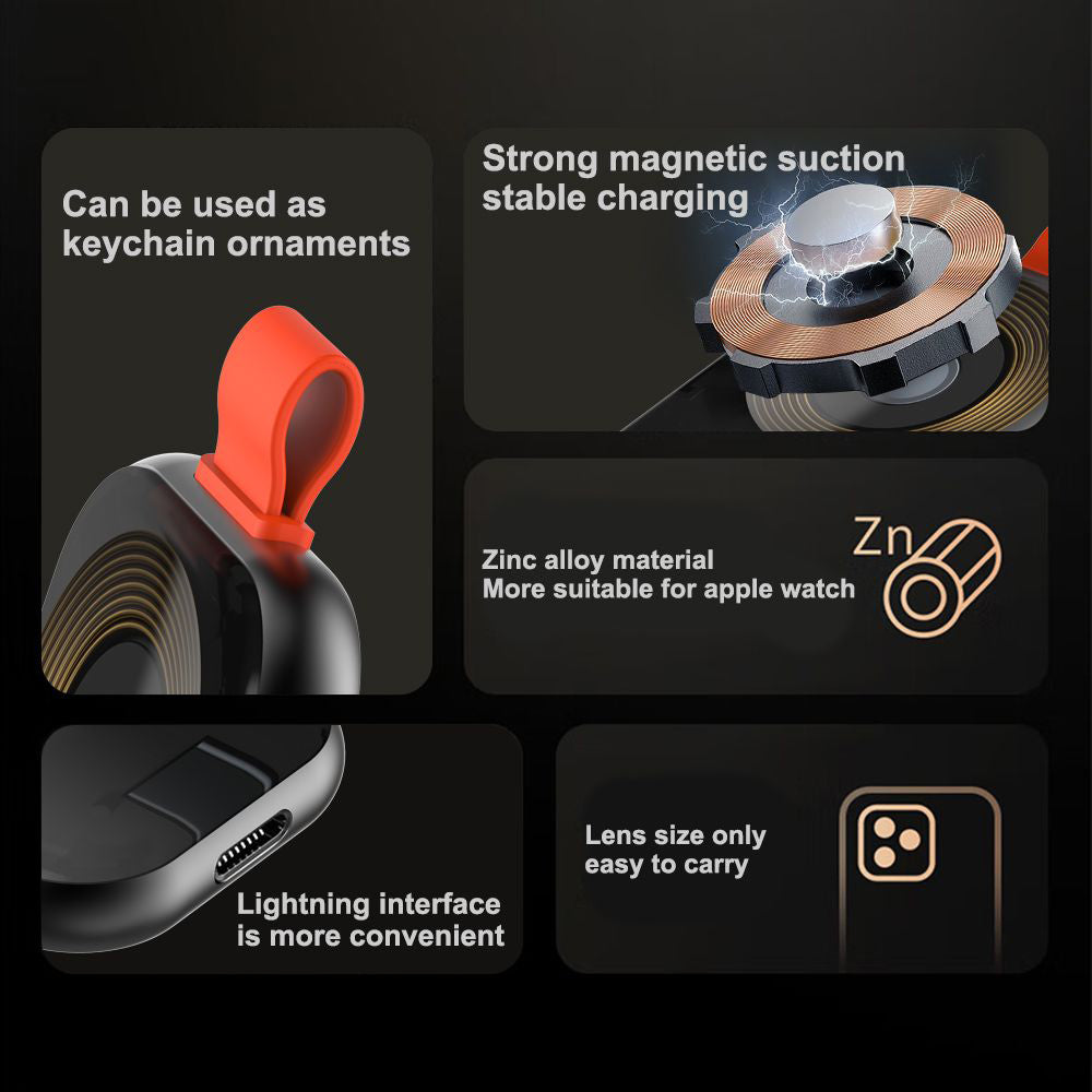 Bezdrôtová nabíjačka Lito LC03 pre Apple Watch Series, Čierna