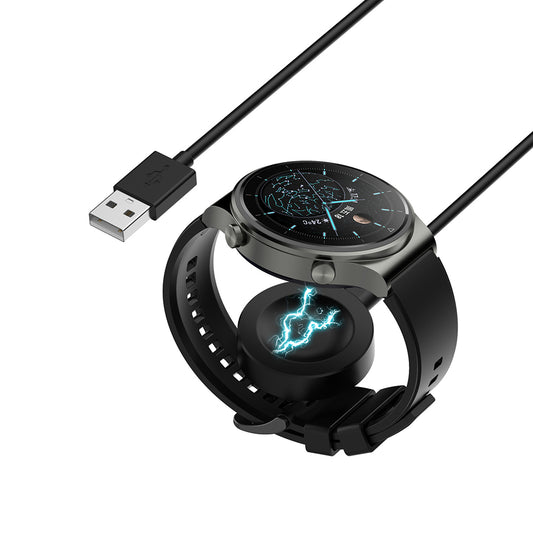 Bezdrôtová nabíjačka Techsuit THC1 pre Honor Watch / Huawei Watch Series, USB-A, Čierna