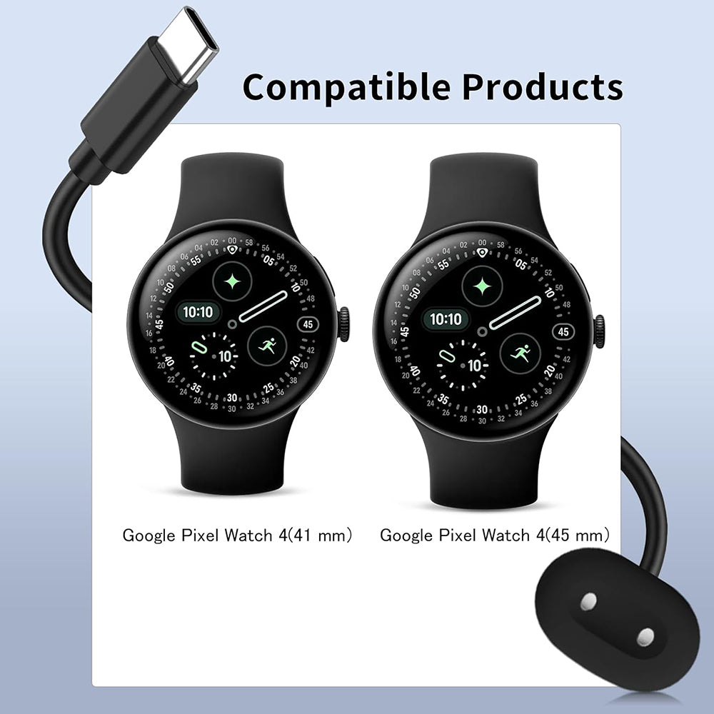Bezdrôtová nabíjačka Techsuit THPX pre Google Pixel Watch 4 Series, Čierna