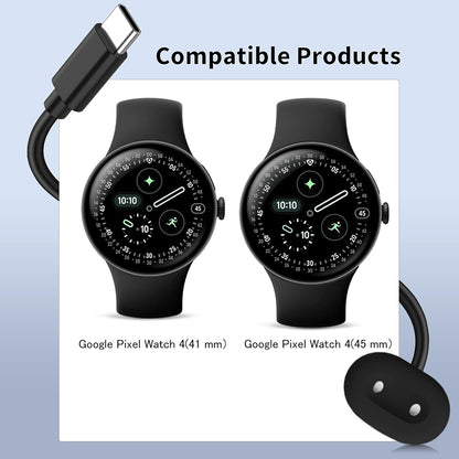 Bezdrôtová nabíjačka Techsuit THPX pre Google Pixel Watch 4 Series, Čierna