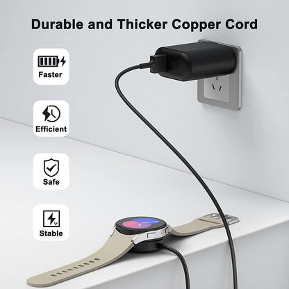 Bezdrôtová nabíjačka Techsuit TSC11 pre Samsung Galaxy Watch Series, USB-A, Čierna