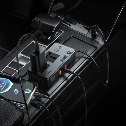 Autoelektrický menič HOCO Z66, 200W