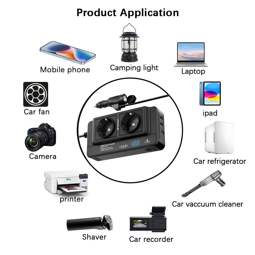 Autoinverter Techsuit PowerDriveX, 200W