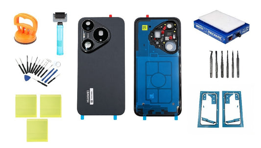 Súprava zadného krytu batérie Huawei Pura 90s Pro Mulberry Black Service Pack a špecializované servisné nástroje