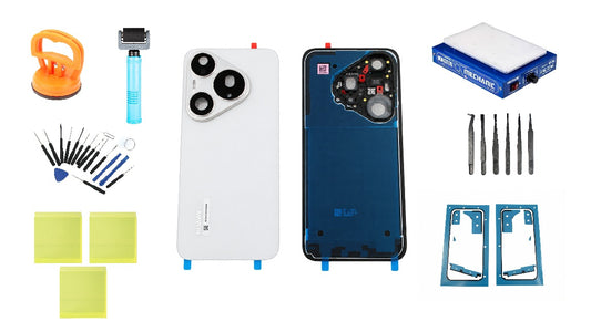 Súprava zadného krytu batérie Huawei Pura 90s Pro Coconut White Service Pack a špecializované servisné nástroje