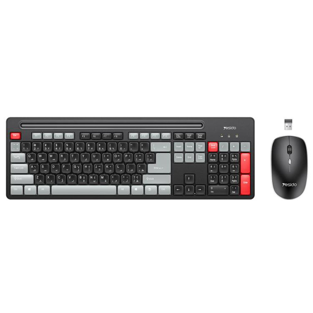 Yesido KB43 Wireless Keyboard and Mouse Kit, Black