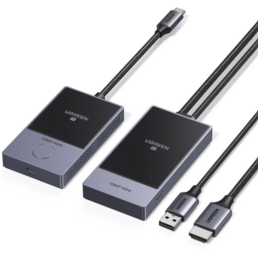 Extender Wireless HDMI UGREEN CM737, 1080P, Sivý