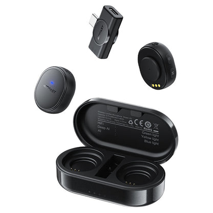 Lavaliera Acefast R3, USB-C, Sada 2 kusy, Čierna