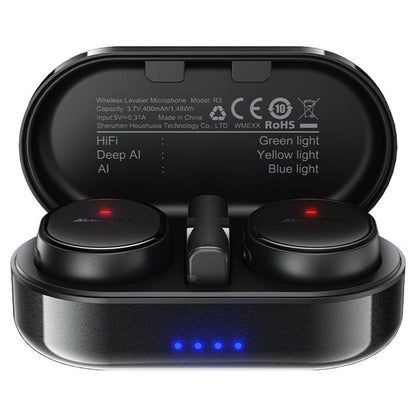 Lavaliera Acefast R3, USB-C, Sada 2 kusy, Čierna