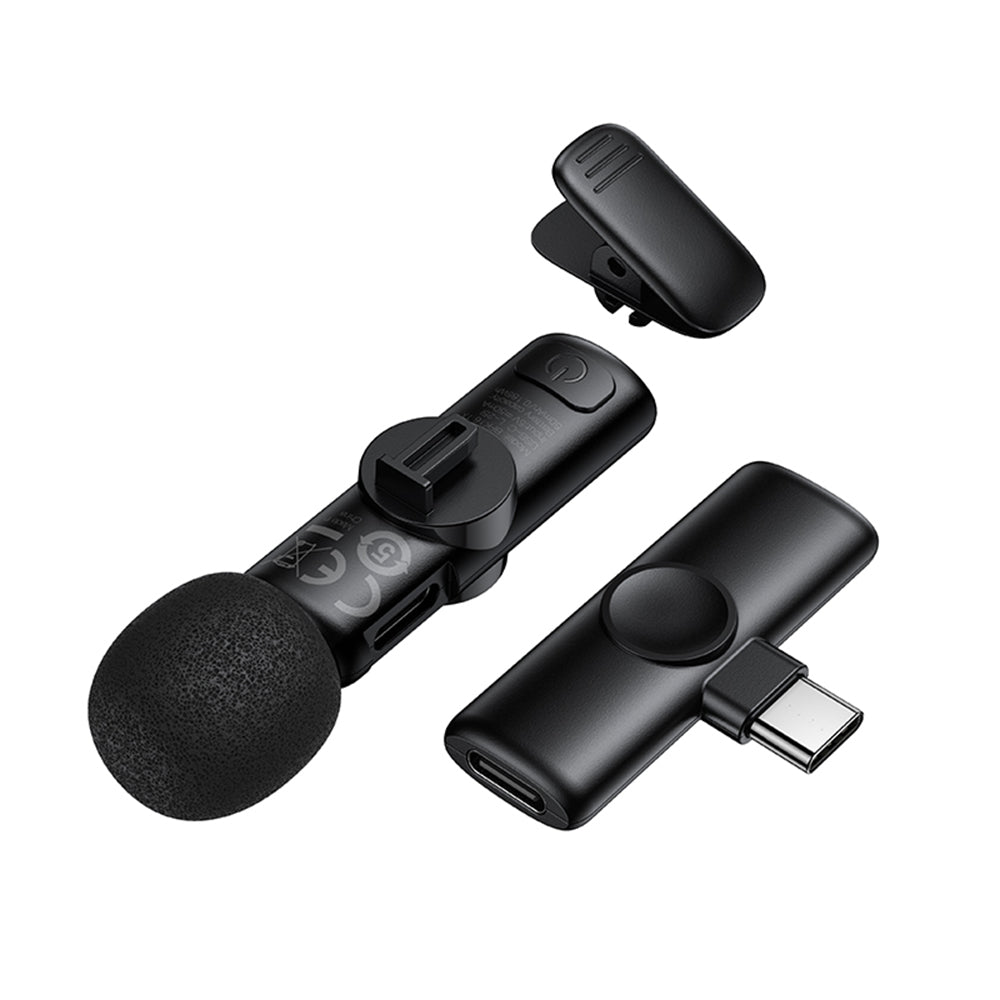 Lavalierový mikrofón Borofone BFK16 Winner, USB-C, čierny