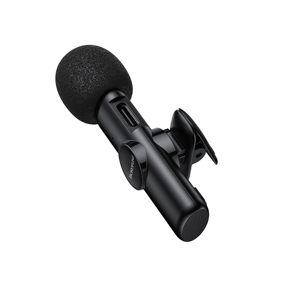 Lavalierový mikrofón Borofone BFK16 Winner, USB-C, čierny