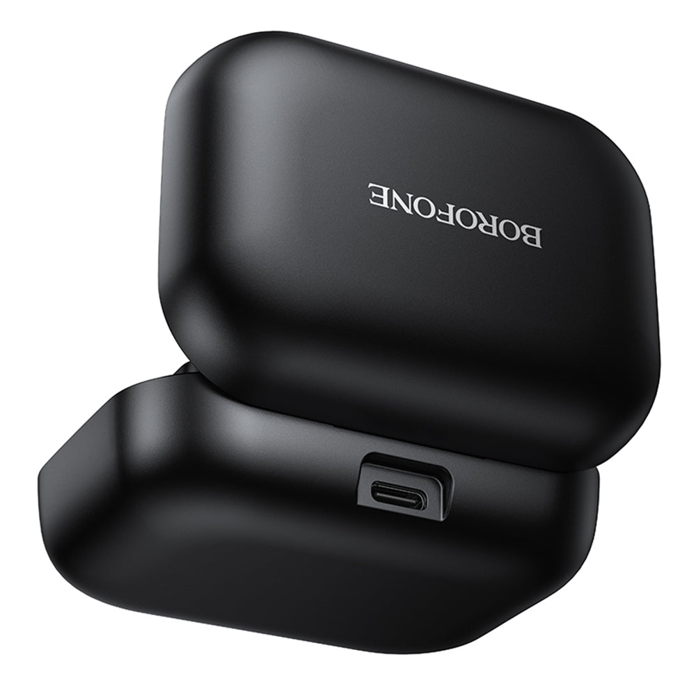 Lavalierový mikrofón Borofone BFK17 Lemai, USB-C, Sada 2 kusy, Čierna