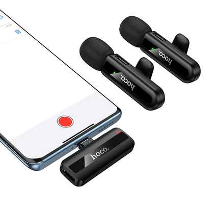 Lavaliera HOCO L20A, USB-C / Lightning, Sada 2 kusy, Čierna