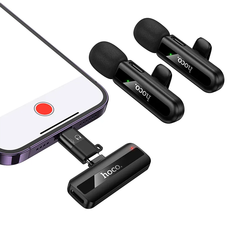 Lavaliera HOCO L20A, USB-C / Lightning, Sada 2 kusy, Čierna