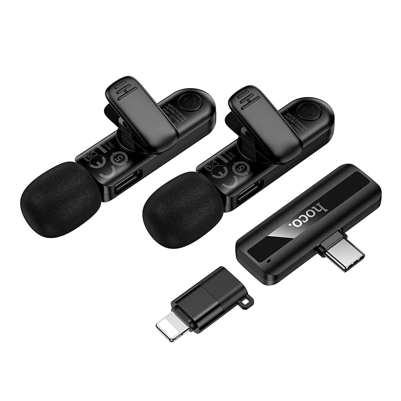Lavaliera HOCO L20A, USB-C / Lightning, Sada 2 kusy, Čierna