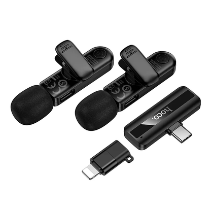 Lavaliera HOCO L20A, USB-C / Lightning, Sada 2 kusy, Čierna