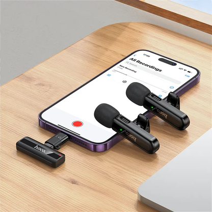 Lavaliera HOCO L20A, USB-C / Lightning, Sada 2 kusy, Čierna