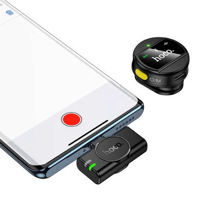 Lavaliera HOCO L21, USB-C, Čierna