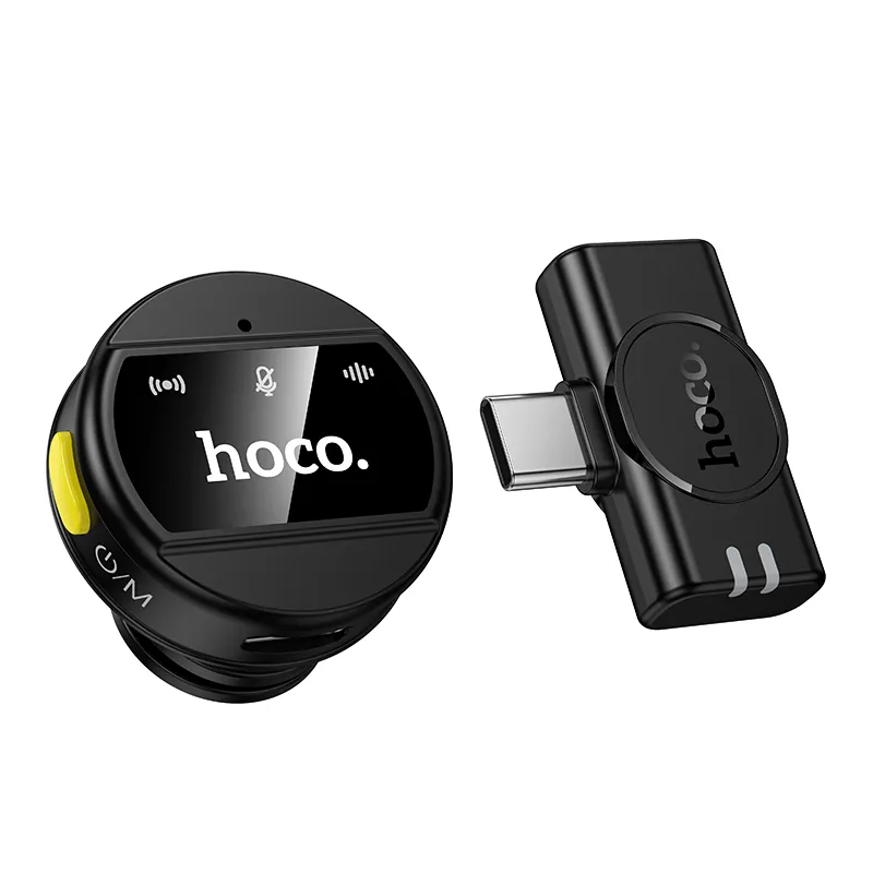 Lavaliera HOCO L21, USB-C, Čierna