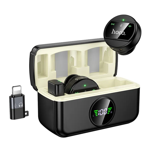 Lavaliera HOCO L22, USB-C / Lightning, Sada 2 kusy, Čierna