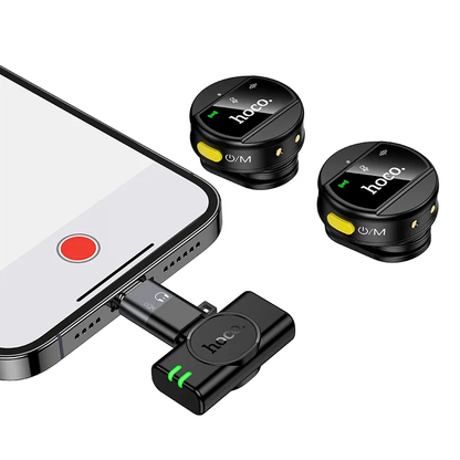 Lavaliera HOCO L22, USB-C / Lightning, Sada 2 kusy, Čierna