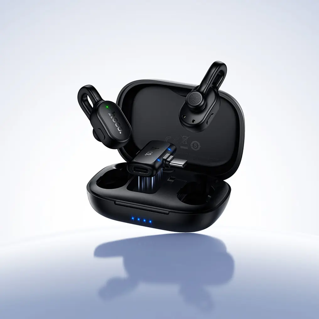 Lavaliera HOCO L27, USB-C, Sada 2 kusy, Čierna