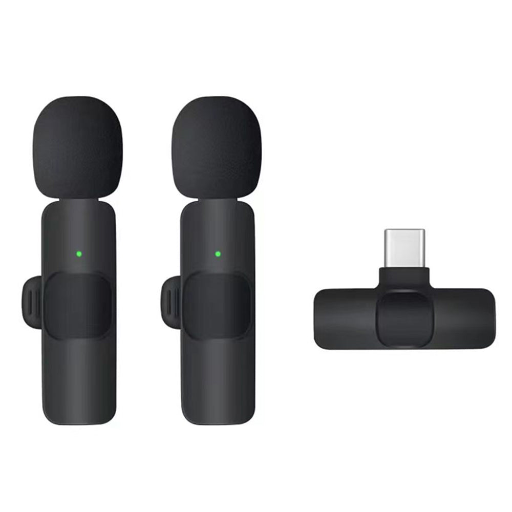 Lavaliera Techsuit LW2, USB-C, Sada 2 kusy, Čierna