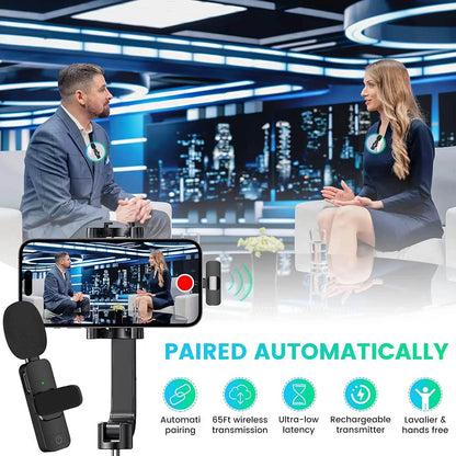 Lavaliera Techsuit LW2, USB-C, Sada 2 kusy, Čierna