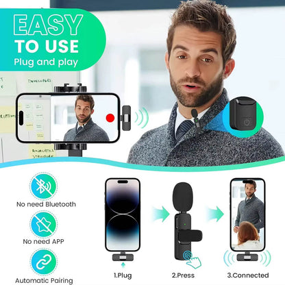 Lavaliera Techsuit LW2, USB-C, Sada 2 kusy, Čierna