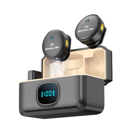 Lavaliera Techsuit LW5, USB-C, Sada 2 kusy, Čierna