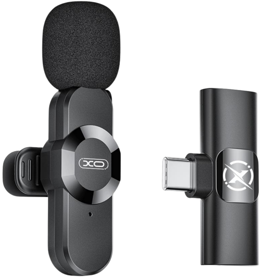 Lavaliera XO Design MC13, USB-C / Lightning, Čierna